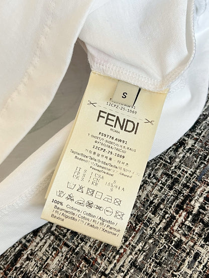 티모 / 펜디 꽃 나비 프린트 반팔 티셔츠