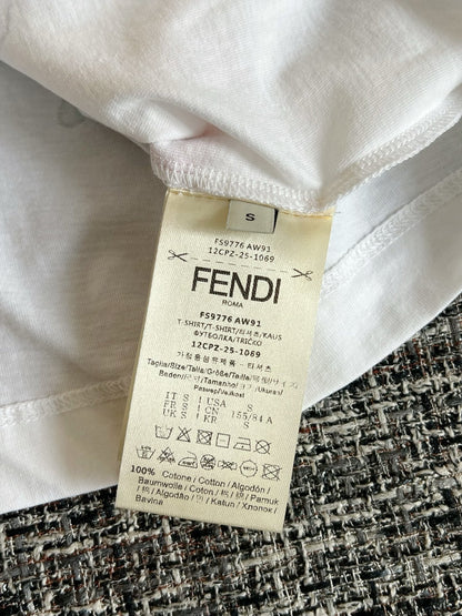 티모 / 펜디 꽃 나비 프린트 반팔 티셔츠