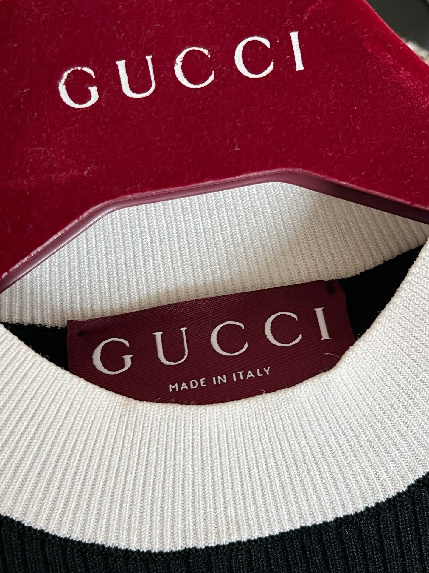 Timo / Gucci Double G Flocking Short-Sleeved T-Shirt