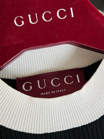 Timo / Gucci Double G Flocking Short-Sleeved T-Shirt