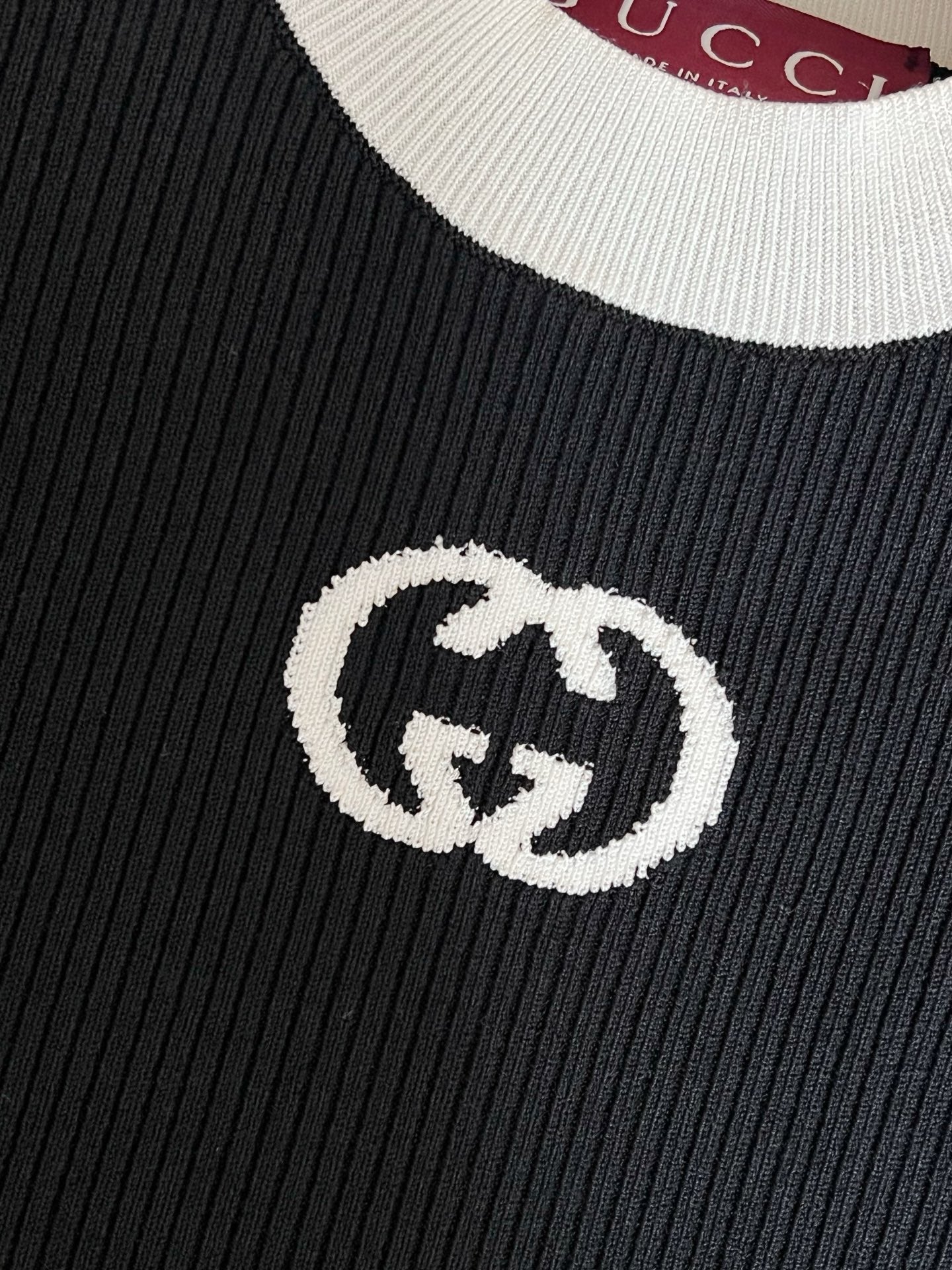 Timo / Gucci Double G Flocking Short-Sleeved T-Shirt