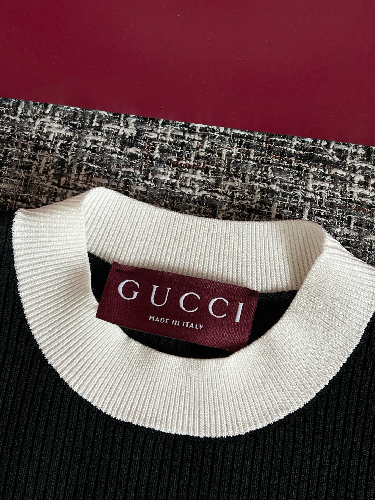 Timo / Gucci Double G Flocking Short-Sleeved T-Shirt