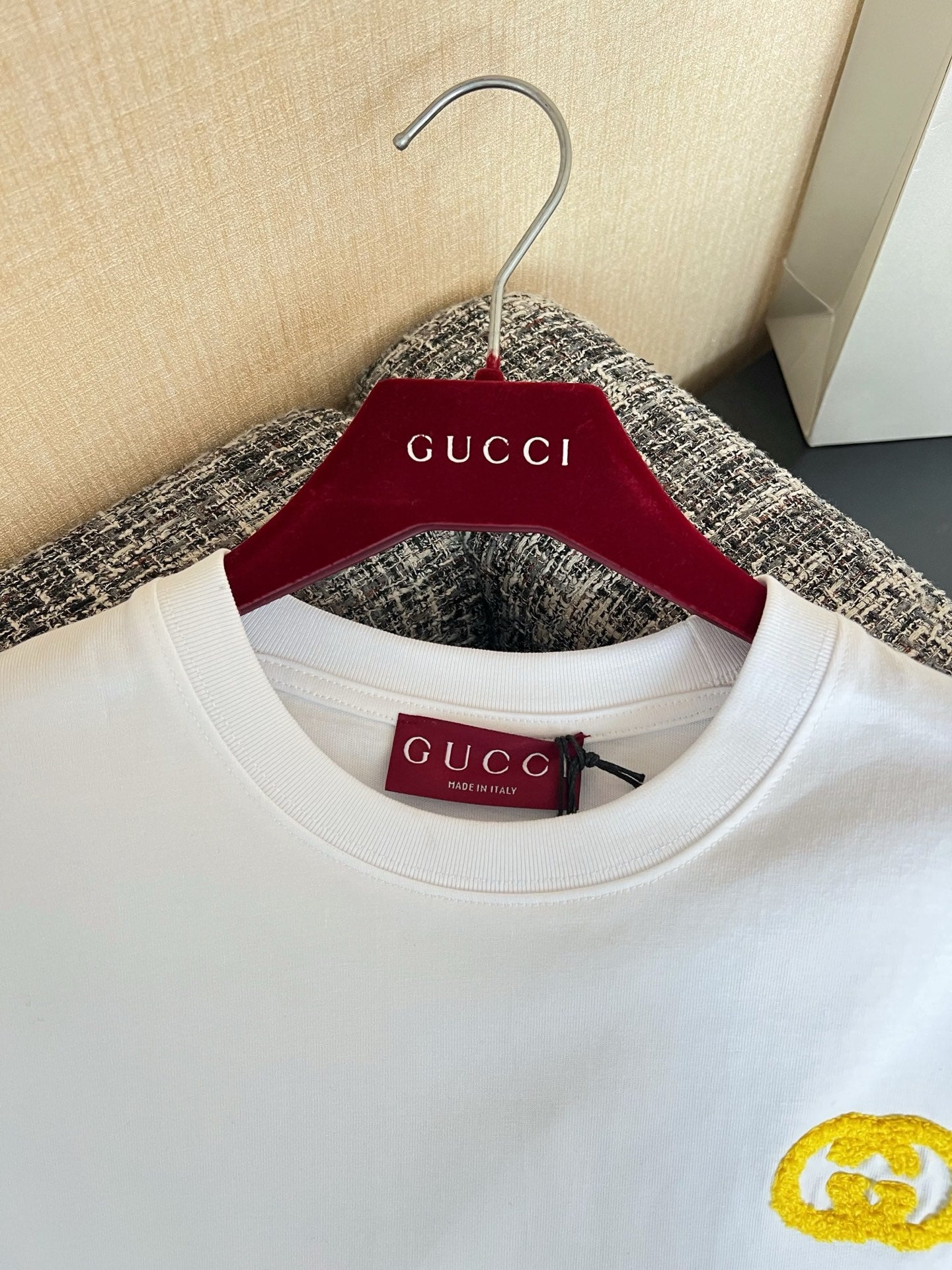 Timo / Gucci Double G Flocking Short-Sleeve T-Shirt