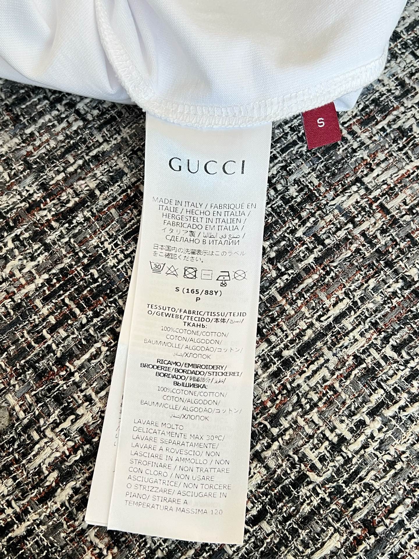 Timo / Gucci Double G Flocking Short-Sleeve T-Shirt