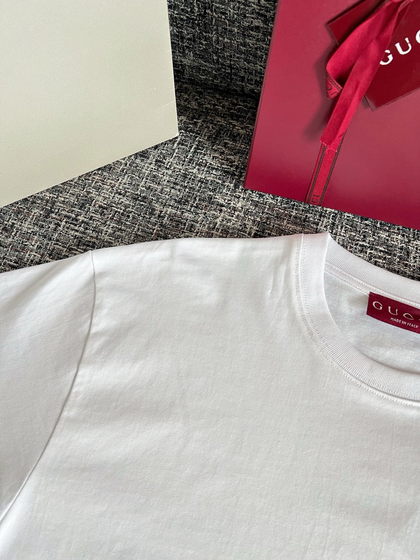 Timo / Gucci Double G Flocking Short-Sleeve T-Shirt