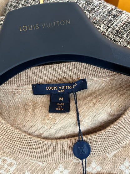 Timo / Louis Vuitton Monogram Knitted Short-Sleeved T-Shirt