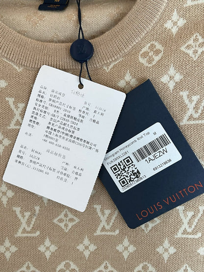 Timo / Louis Vuitton Monogram Knitted Short-Sleeved T-Shirt