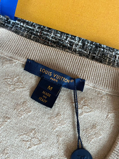 Timo / Louis Vuitton Monogram Knitted Short-Sleeved T-Shirt