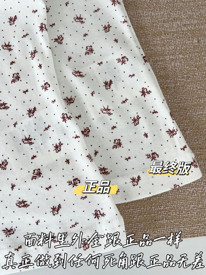 티모 / 미우미우 꽃무늬 신상 반팔 티셔츠