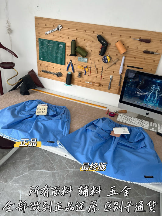 Timo / Miu Miu Big Pocket Blue Mini Skirt