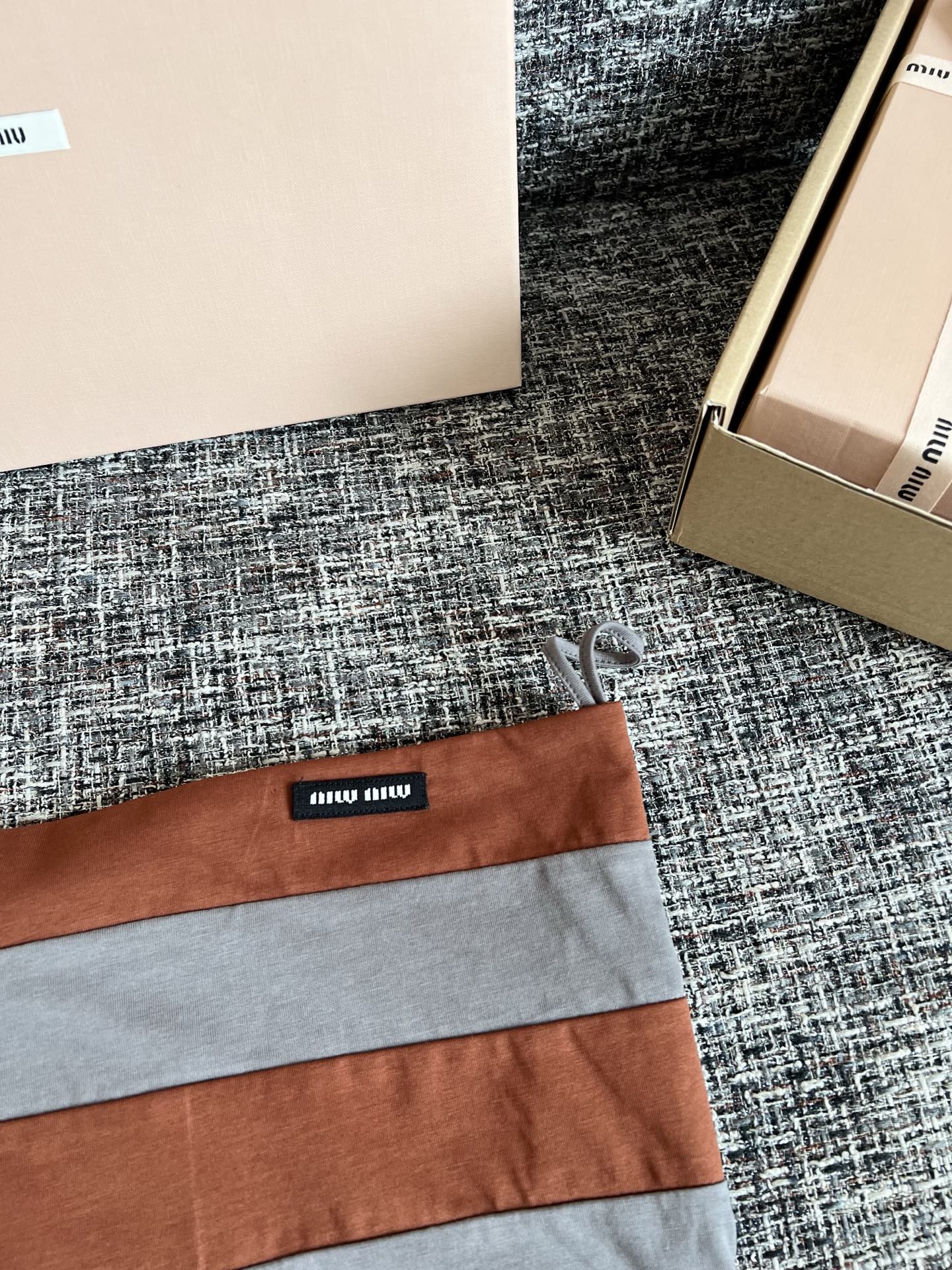 Timo / Miu Miu Stripe Bralette Cami Top