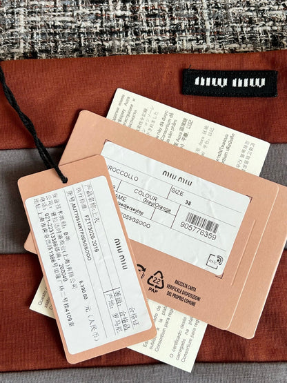 Timo / Miu Miu Stripe Bralette Cami Top
