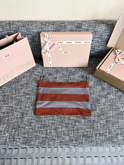Timo / Miu Miu Stripe Bralette Cami Top