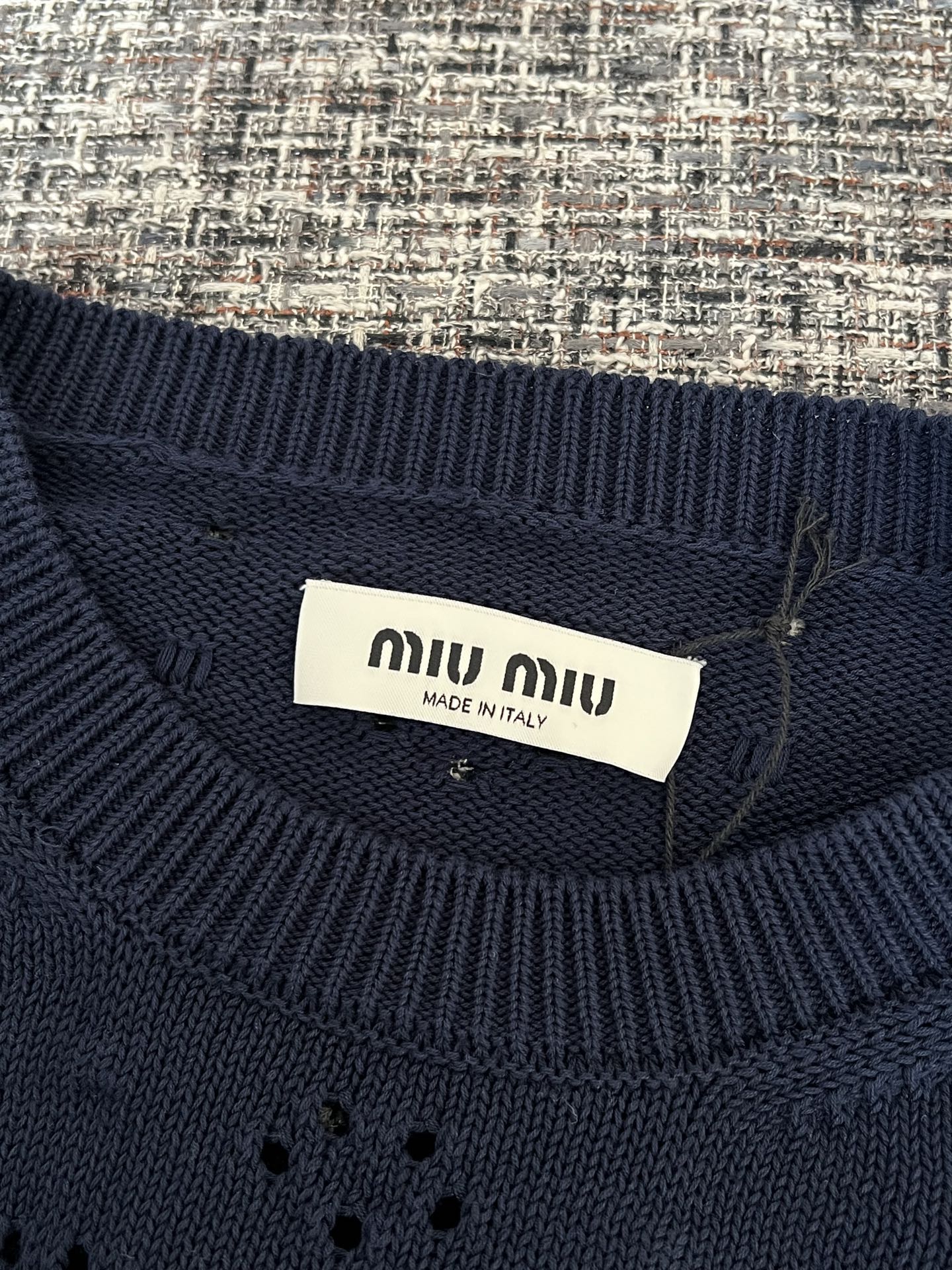 Timo / Miu Miu Lace Crochet Short-Sleeved T-shirt