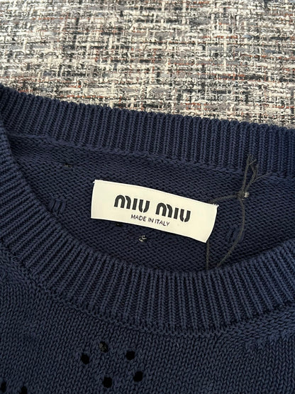 Timo / Miu Miu Lace Crochet Short-Sleeved T-shirt