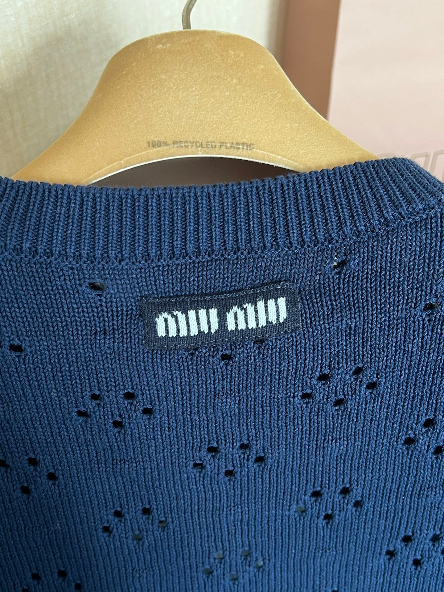 Timo / Miu Miu Lace Crochet Short-Sleeved T-shirt