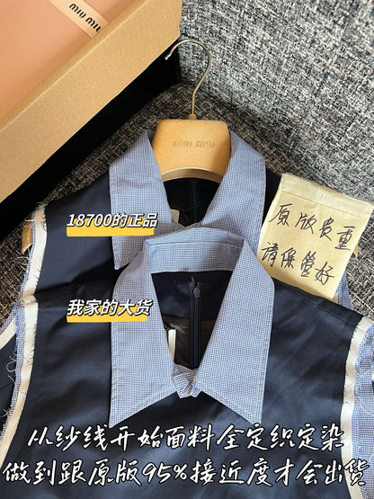 Timo / MIUMIU Two-tone Collar Dress