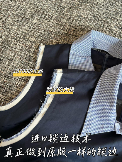 Timo / MIUMIU Two-tone Collar Dress