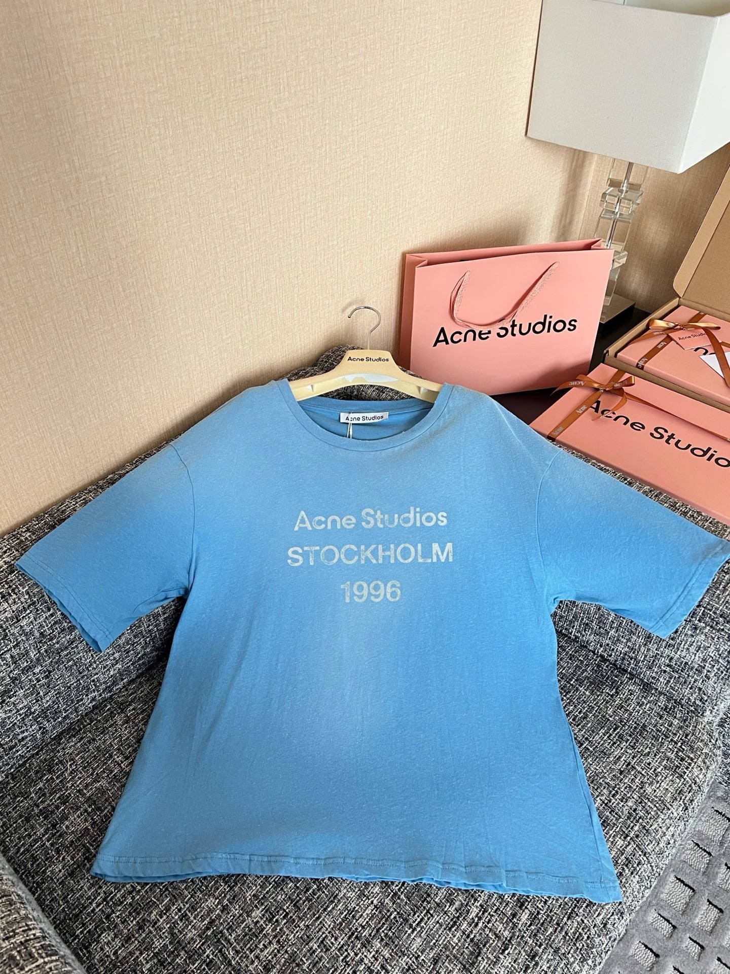 Timo / Acne Studios Lettering Print Short-Sleeved T-Shirt
