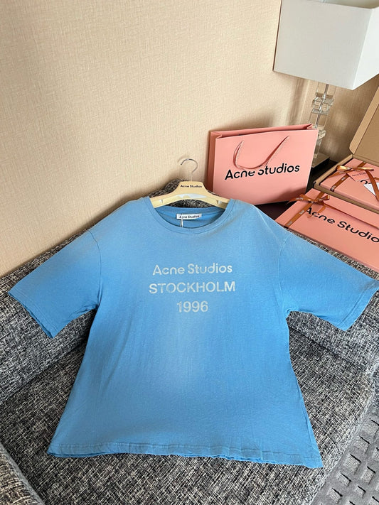 Timo / Acne Studios Lettering Print Short-Sleeved T-Shirt