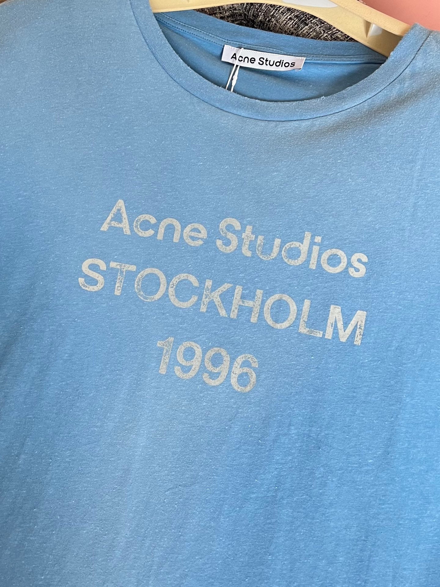 Timo / Acne Studios Lettering Print Short-Sleeved T-Shirt