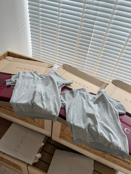 TMO / Gucci Mini Lettering Short-Sleeved Knit