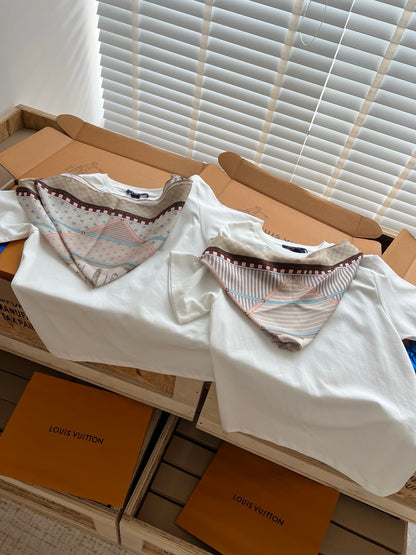 Timo / Louis Vuitton Scarf Print Short-Sleeved Shirt