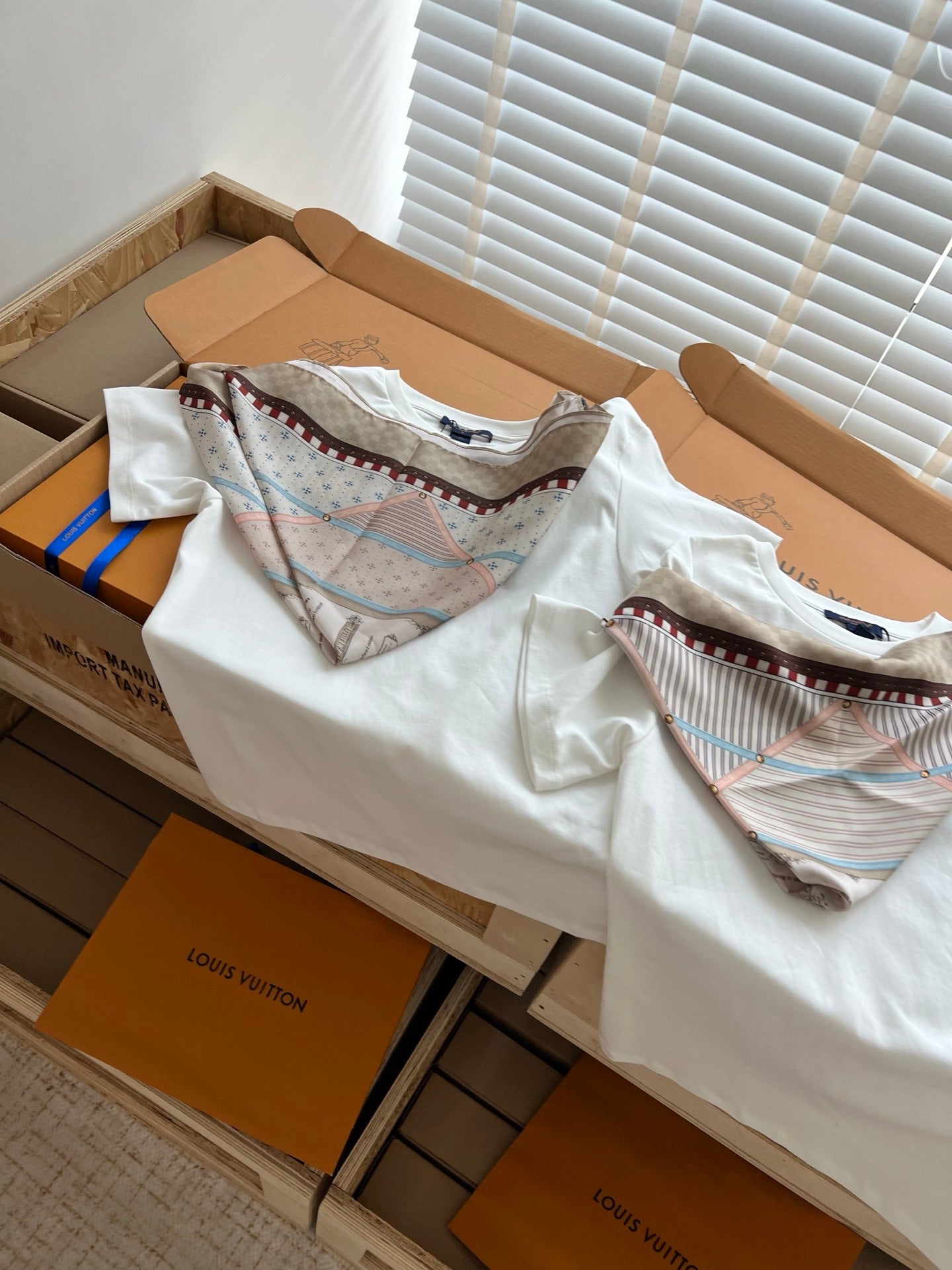 Timo / Louis Vuitton Scarf Print Short-Sleeved Shirt