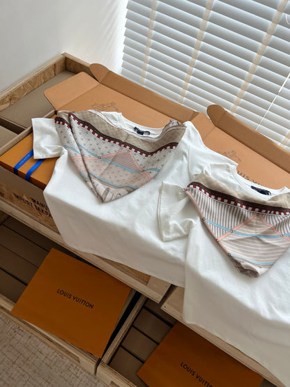 Timo / Louis Vuitton Scarf Print Short-Sleeved Shirt