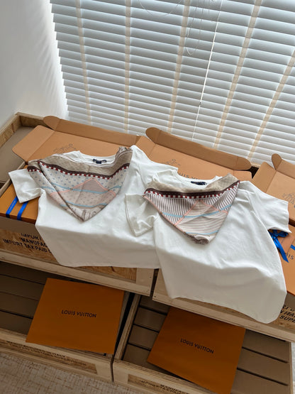Timo / Louis Vuitton Scarf Print Short-Sleeved Shirt