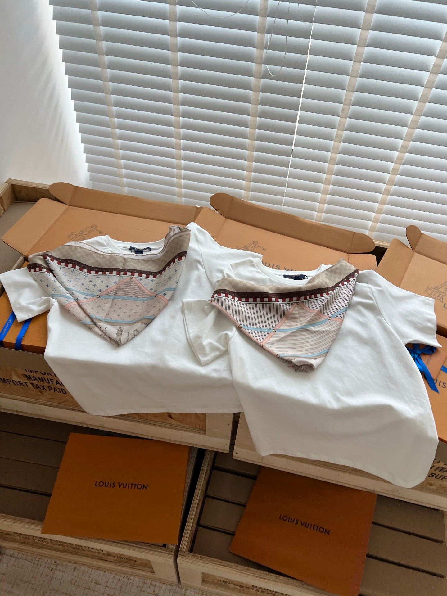 Timo / Louis Vuitton Scarf Print Short-Sleeved Shirt