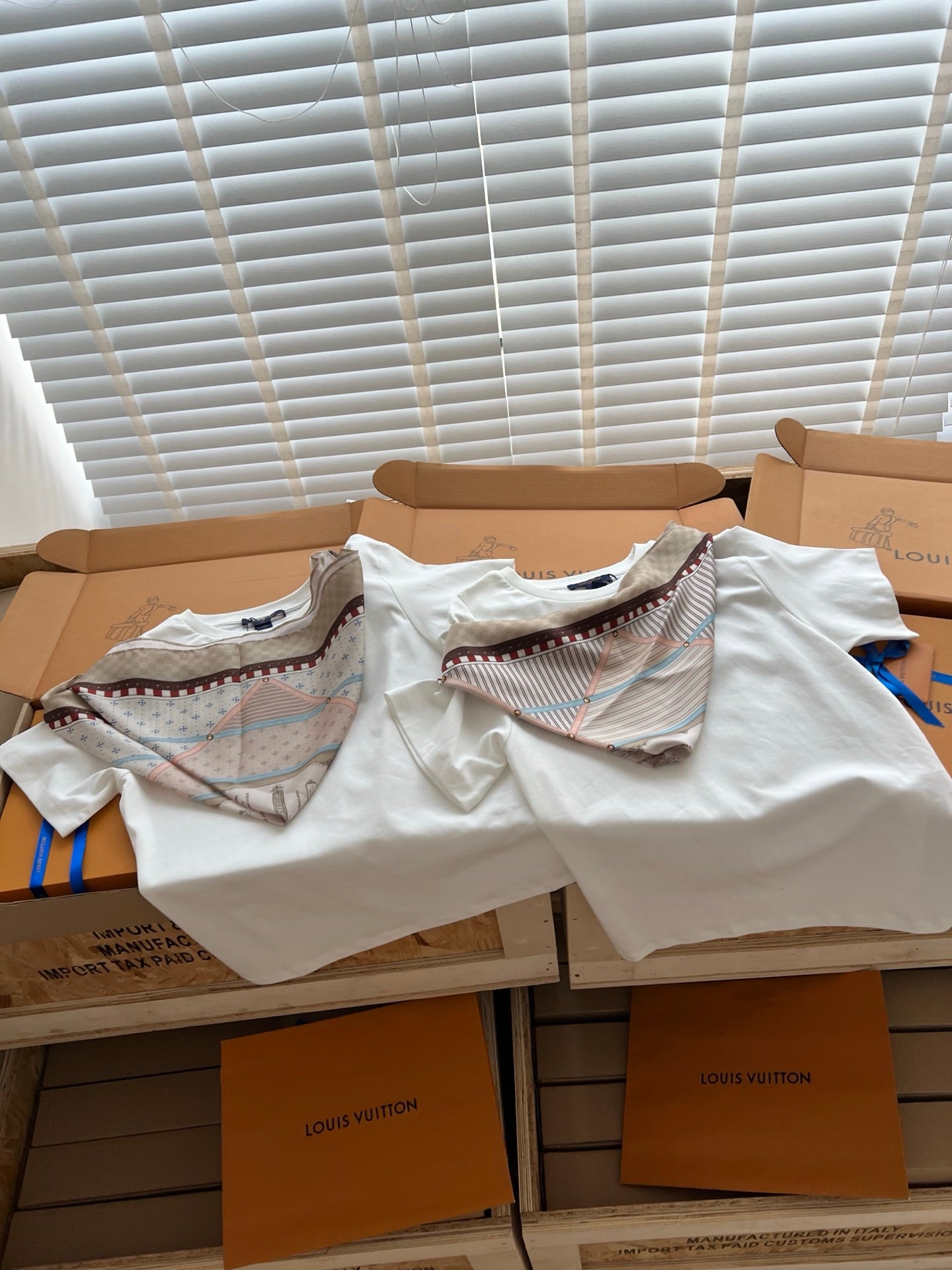 Timo / Louis Vuitton Scarf Print Short-Sleeved Shirt