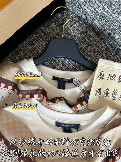 Timo / Louis Vuitton 26SS Scarf Combination Short-Sleeved Shirt