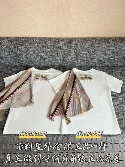 Timo / Louis Vuitton 26SS Scarf Combination Short-Sleeved Shirt