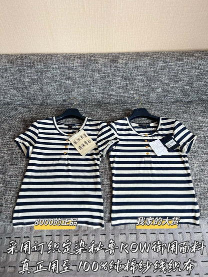 Timo / Louis Vuitton 26SS New Stripe Short-sleeved T-shirt