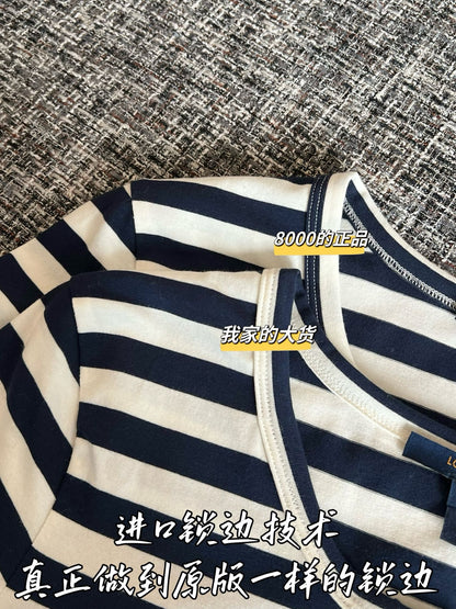 Timo / Louis Vuitton 26SS New Stripe Short-sleeved T-shirt