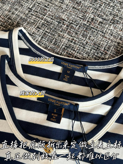 Timo / Louis Vuitton 26SS New Stripe Short-sleeved T-shirt
