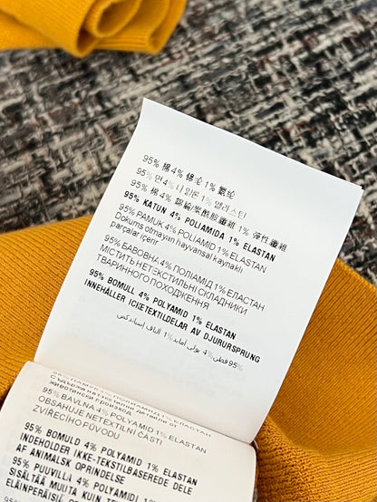 티모 / 미우미우 노란색 스트라이프 폴로 반팔