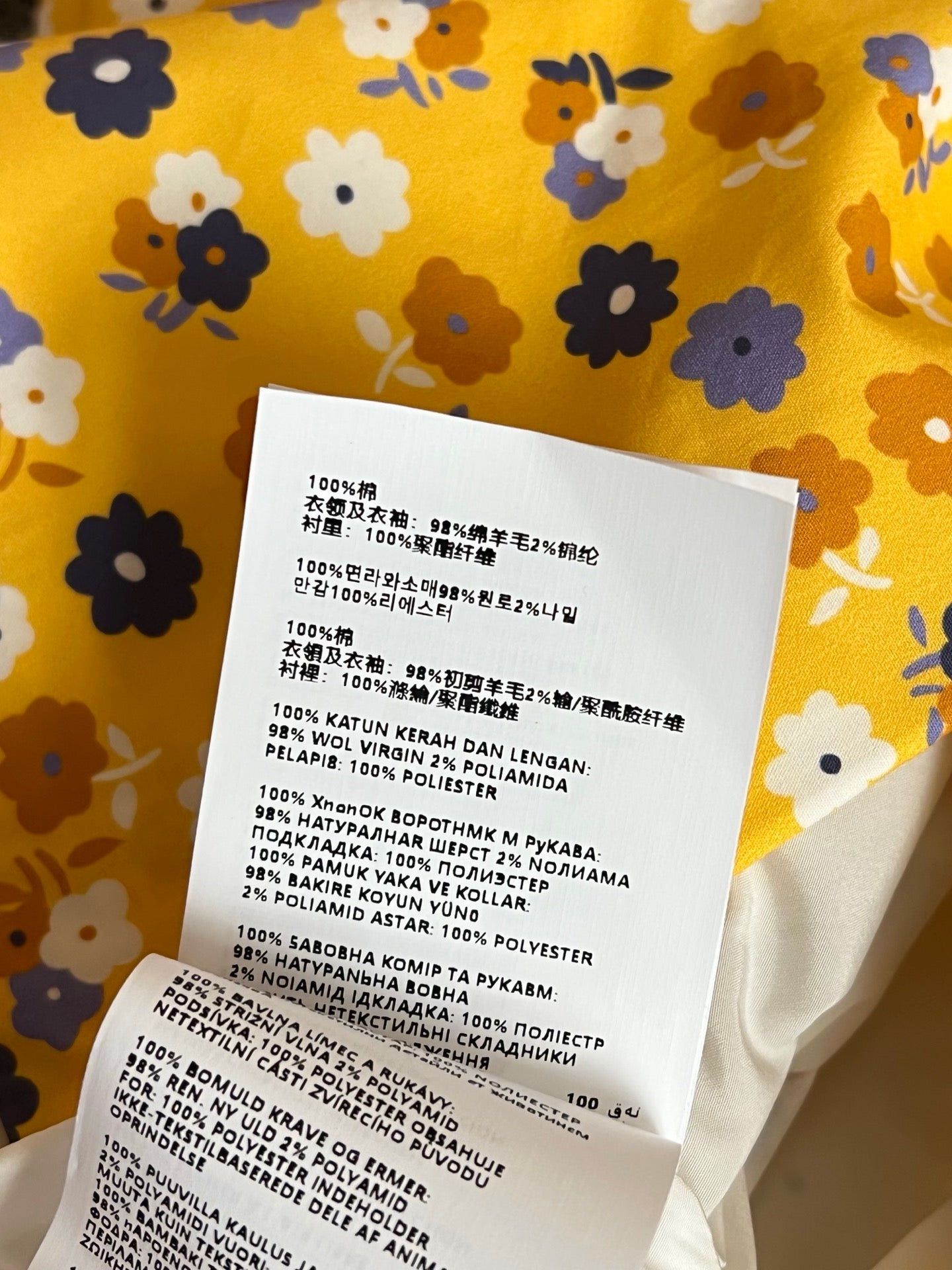 티모 / 미우미우 꽃무늬 투인원 원피스