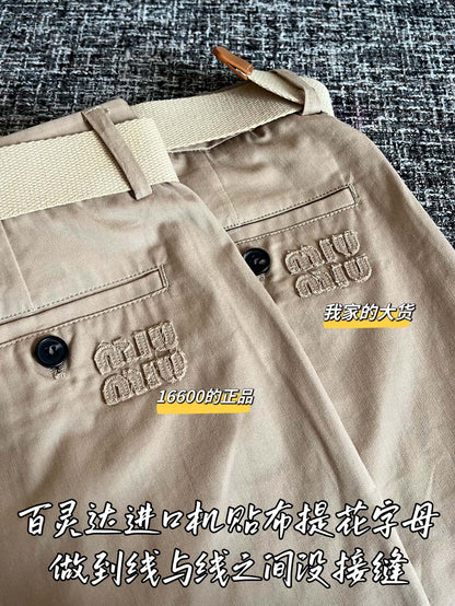 티모 / 미우미우 26SS 신상 캐주얼 롱팬츠