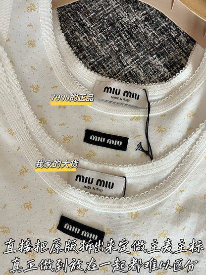 티모 / 미우미우 26SS 신상 꽃무늬 탱크탑
