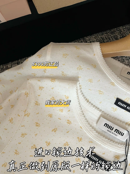 티모 / 미우미우 26SS 신상 꽃무늬 반팔
