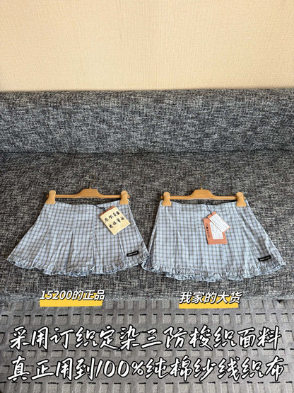 티모 / 미우미우 26SS 신상 체크 미니 스커트