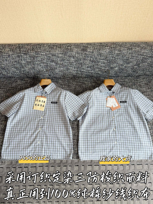 티모 / 미우미우 26SS 신상 체크 셔츠