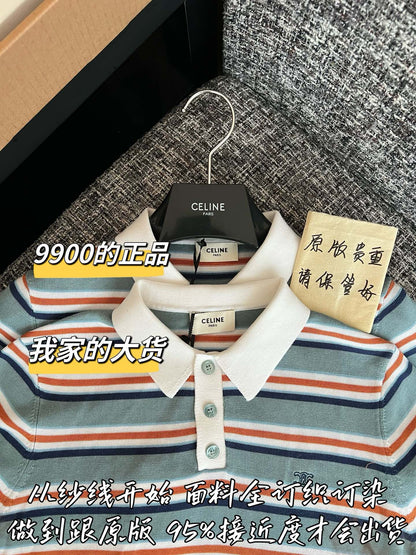 티모 / 셀린느 26SS 신상 스트라이프 반팔 티셔츠