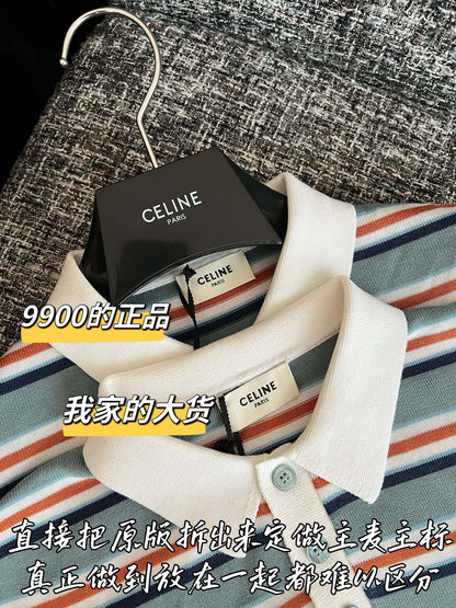 티모 / 셀린느 26SS 신상 스트라이프 반팔 티셔츠