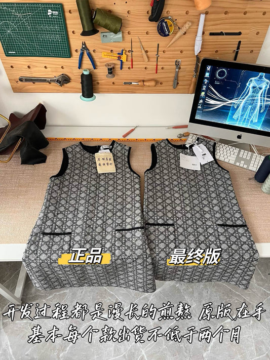 티모 /  디올 캐나주 패턴 드레스