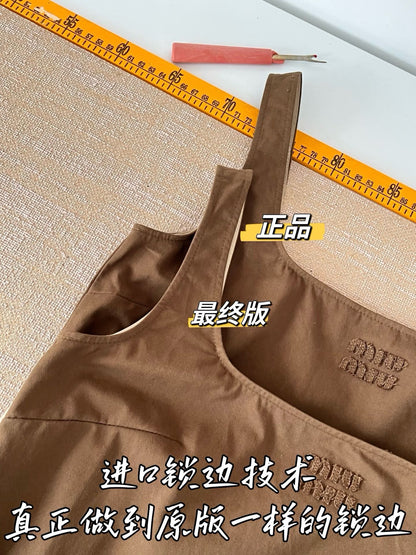 티모 / 미우미우 카고 워크웨어 탱크탑 드레스