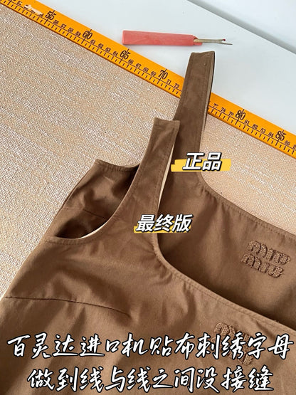 티모 / 미우미우 카고 워크웨어 탱크탑 드레스