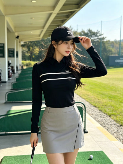 마이골프 / 골프 여름 신상 바디콘 스코틀랜드 팬츠스커트